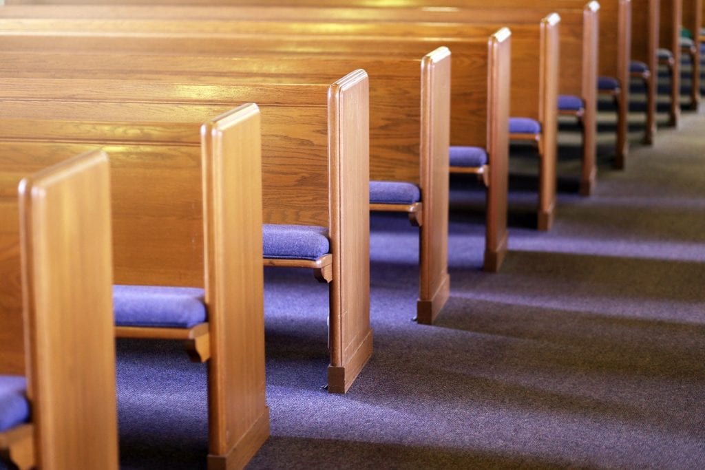Church Chair Arrangement